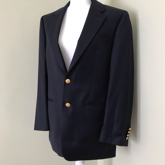 Lauren Ralph Lauren 100% Wool Blue Suit Jacket